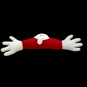 Vintage Red White The Bean Patch 1978 Stuffed Animal Nose Pillow Arms Kilroy